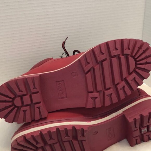 Ecko Unlimited NEW Women's High-Top Red Boot, JAY-01L, Perfect Condition. Size 8 - Picture 8 of 8